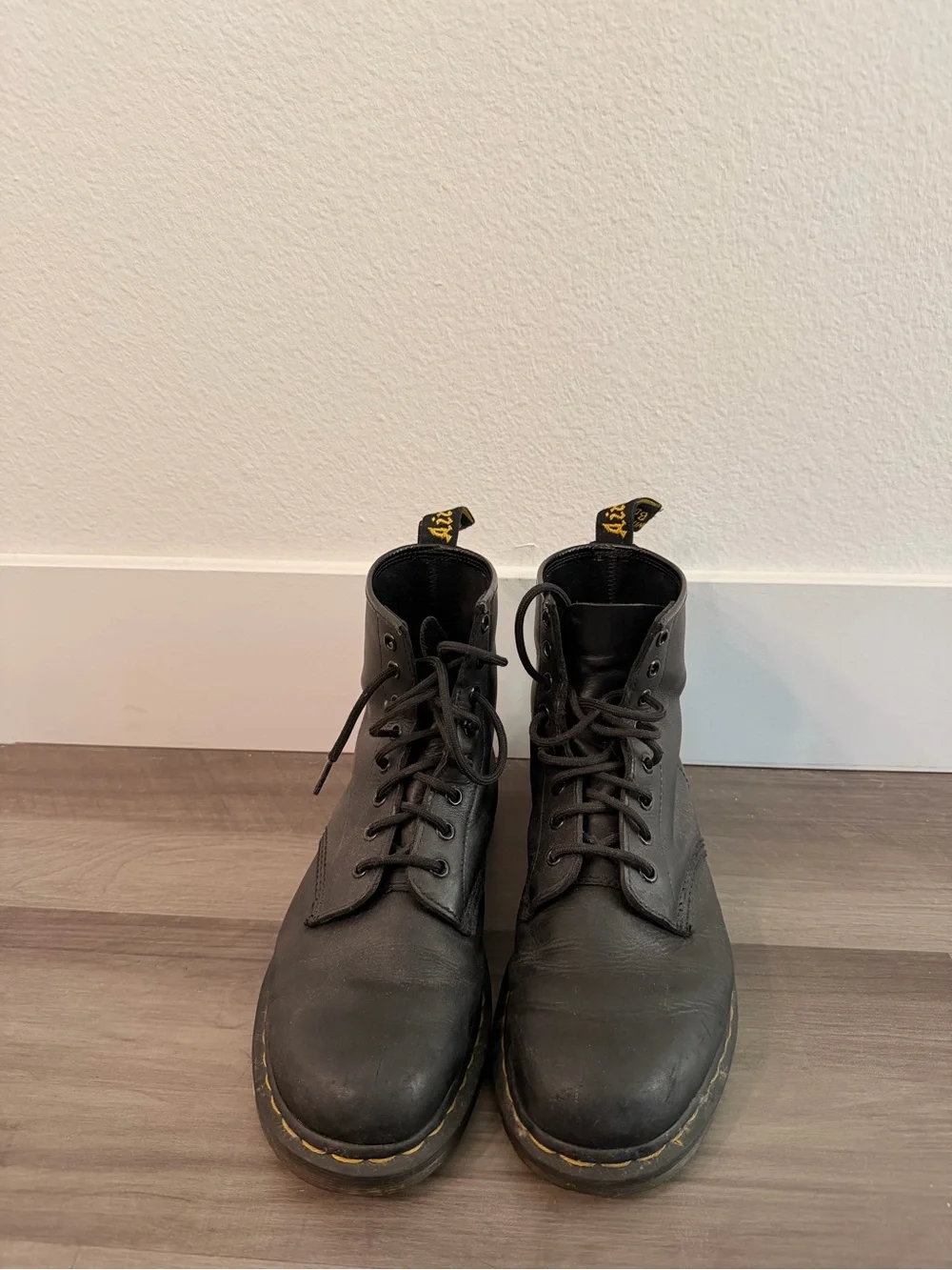 Classic Dr. Martens Smooth Leather Lace Up Boots